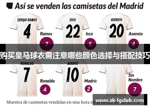 购买皇马球衣需注意哪些颜色选择与搭配技巧