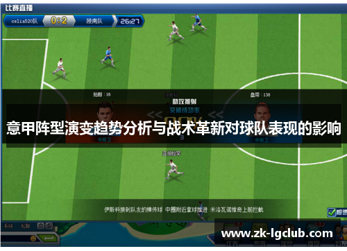意甲阵型演变趋势分析与战术革新对球队表现的影响 意甲阵型演变趋势分析与战术革新对球队表现的影响